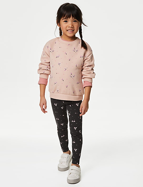 Cotton Rich Ditsy Floral Leggings (2-8 Yrs) - PL