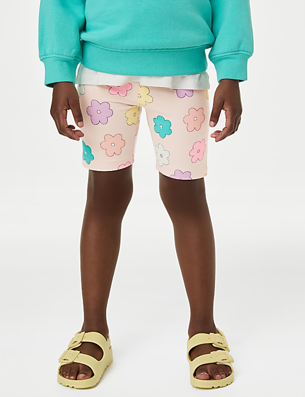 Cotton Rich Cycling Shorts (2-8 Yrs)
