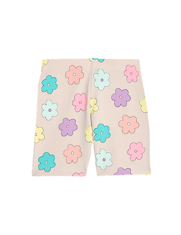 Cotton Rich Cycling Shorts (2-8 Yrs)
