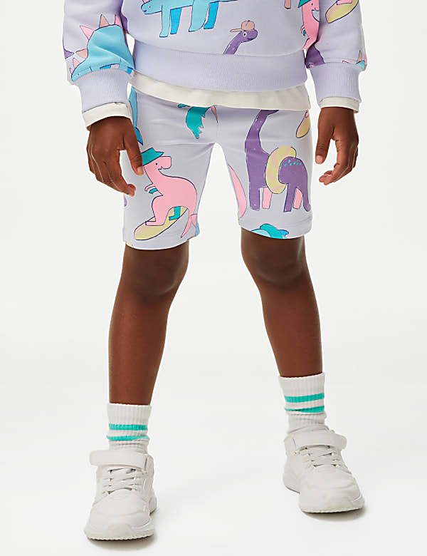 Cotton Rich Cycling Shorts (2-8 Yrs)