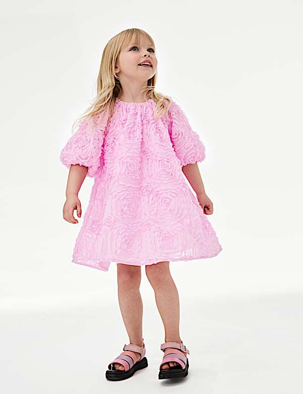 Mesh Floral Dress (2-8 Yrs)