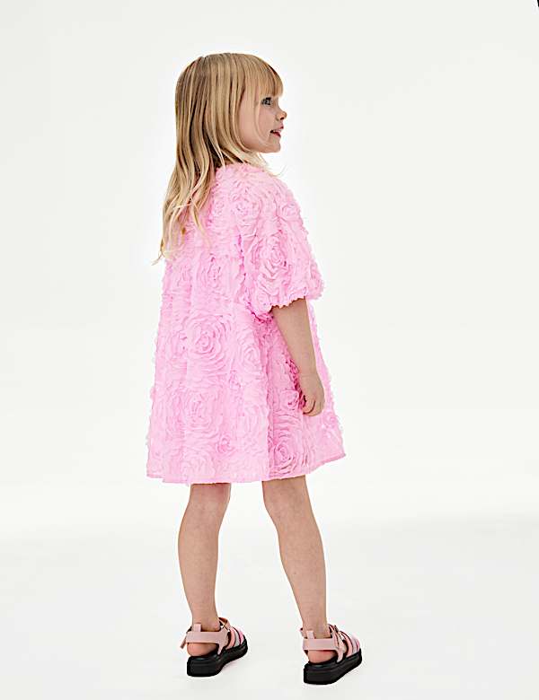 Mesh Floral Dress (2-8 Yrs)