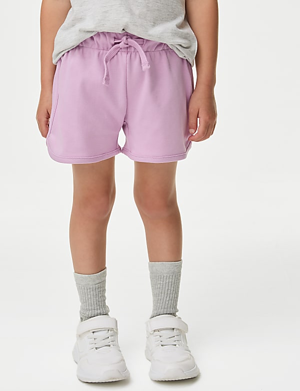 Pure Cotton Runner Shorts (2-8 Yrs) - GR