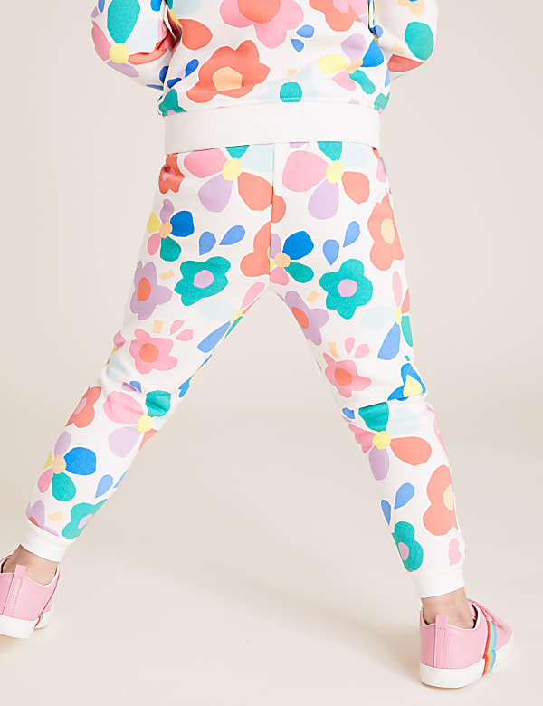 Cotton Floral Print Joggers (2-7 Yrs)