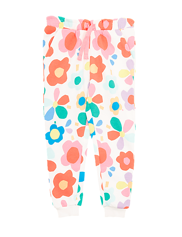 Cotton Floral Print Joggers (2-7 Yrs)