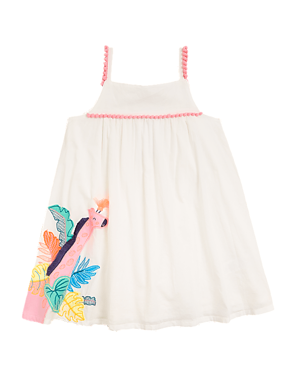 Pure Cotton Giraffe Dress (2-7 Yrs)