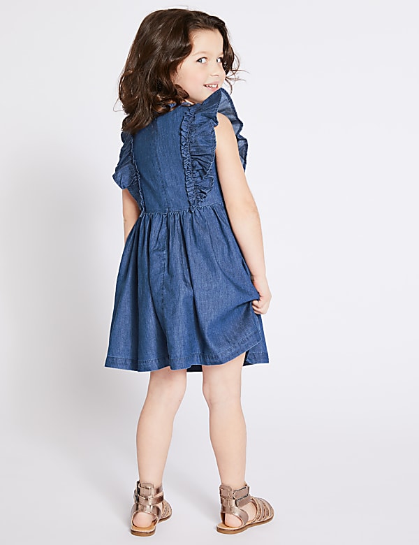 Denim Frill Dress (3 Months - 7 Years)