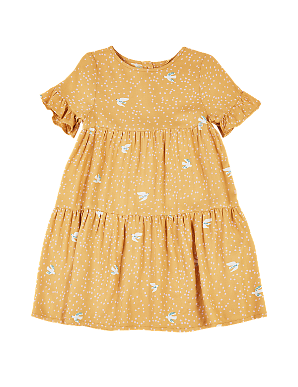 Bird Print Dress (3 Months - 7 Years)
