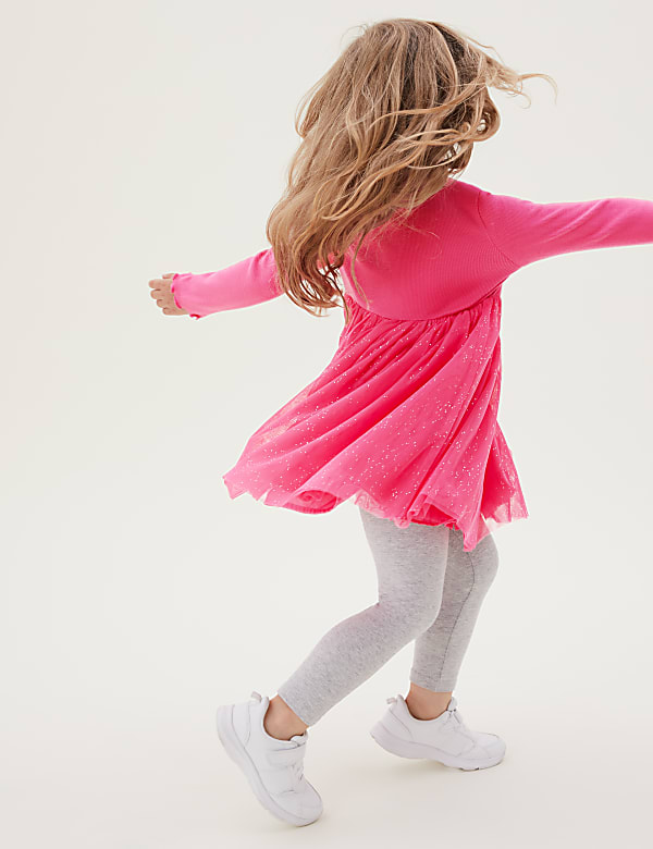 Cotton Rich Glitter Tulle Dress (2-7 Yrs)