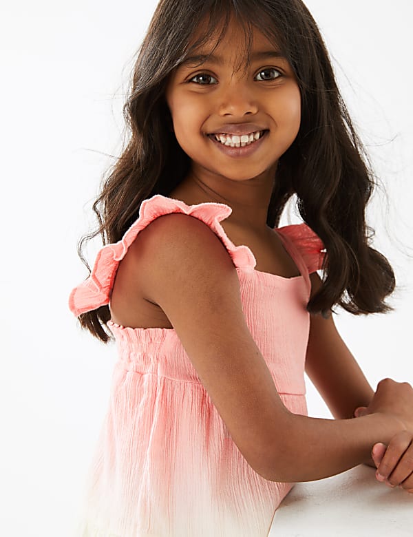 Pure Cotton Tie Dye Dress (2-7 Yrs)