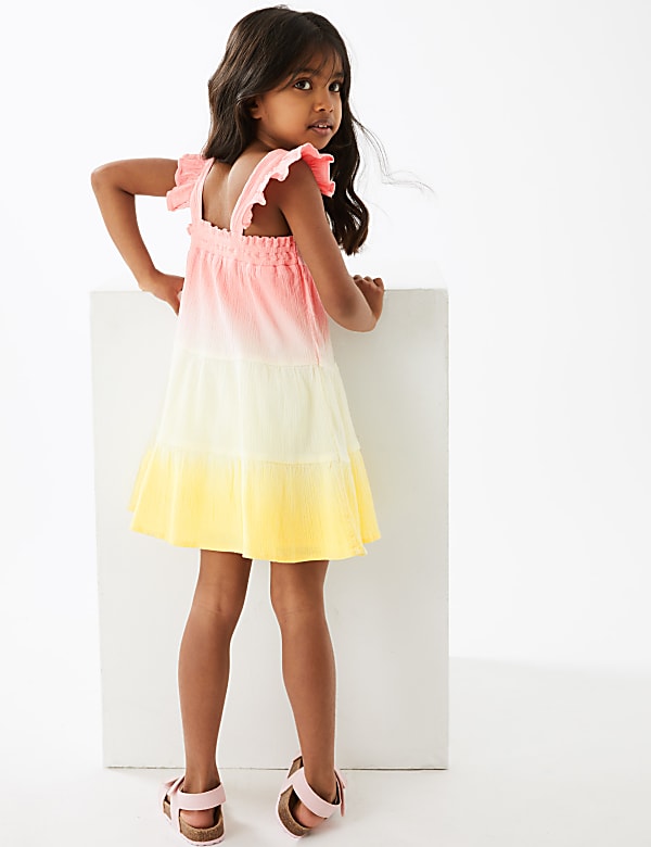 Pure Cotton Tie Dye Dress (2-7 Yrs)