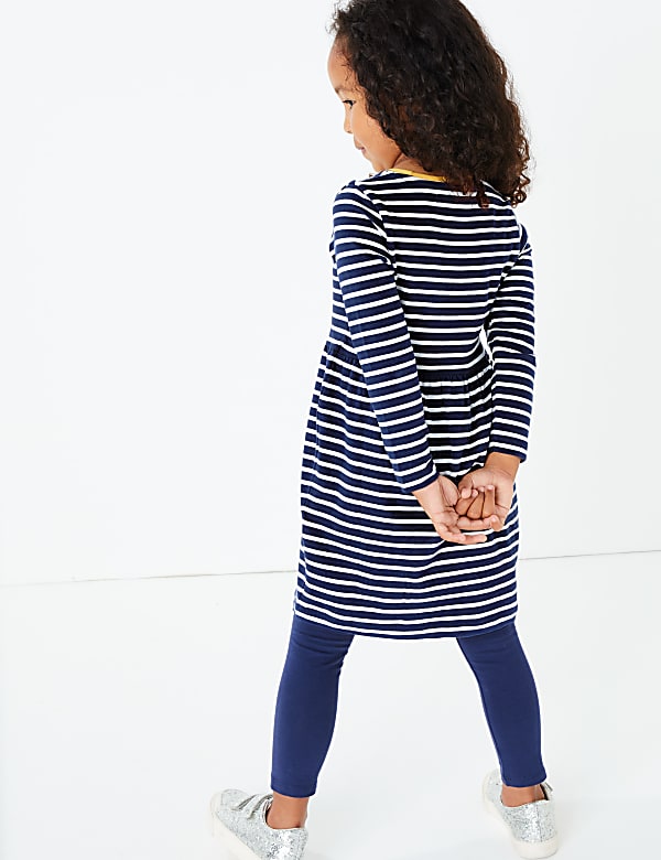 Pure Cotton Nautical Striped Dress (3 Months - 7 Years)
