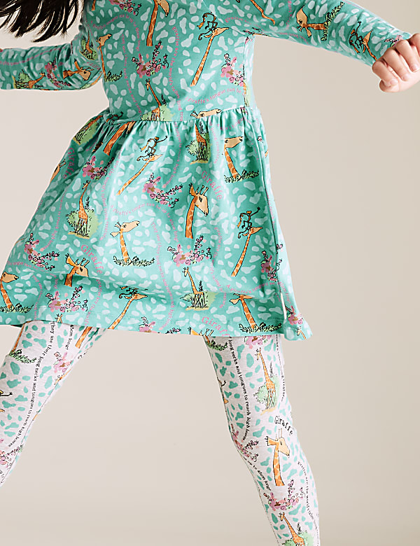 Roald Dahl™ & NHM™ Giraffe Print Dress (2-7 Yrs)