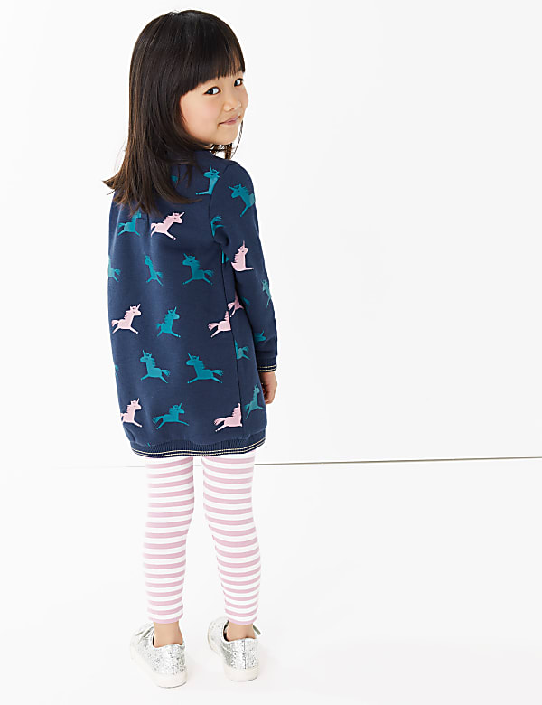 Unicorn Print Sweat Dress (3 Months - 7 Years)
