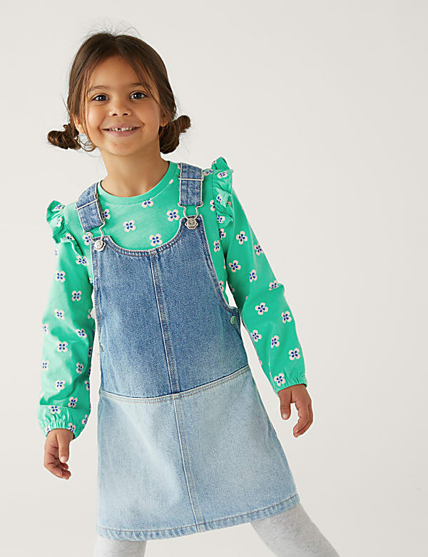 2pc Pure Cotton Floral Outfit