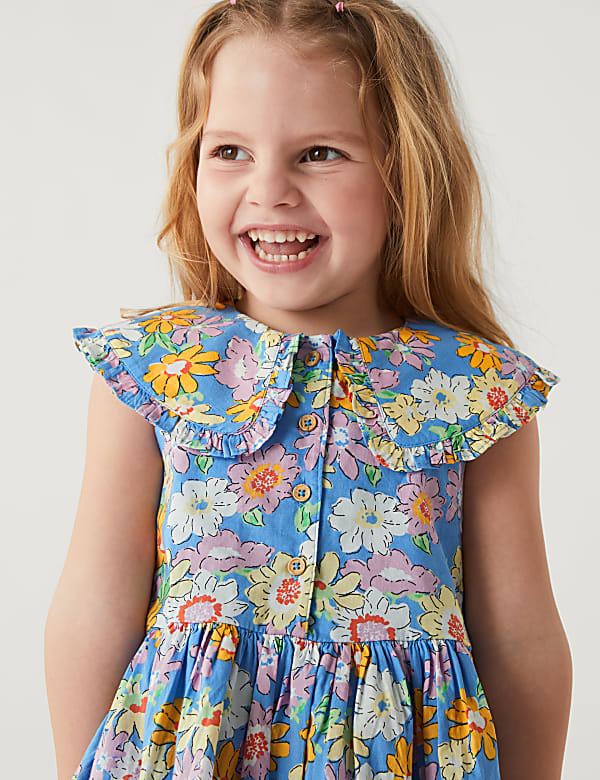 Pure Cotton Floral Dress