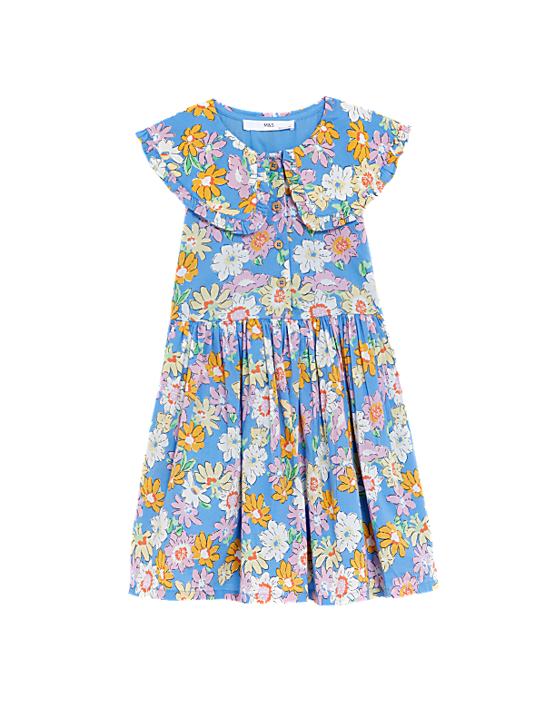 Pure Cotton Floral Dress