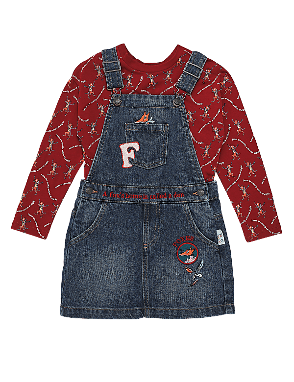 Roald Dahl&trade; & NHM&trade; Fox Pinafore Outfit (2-7 Years)