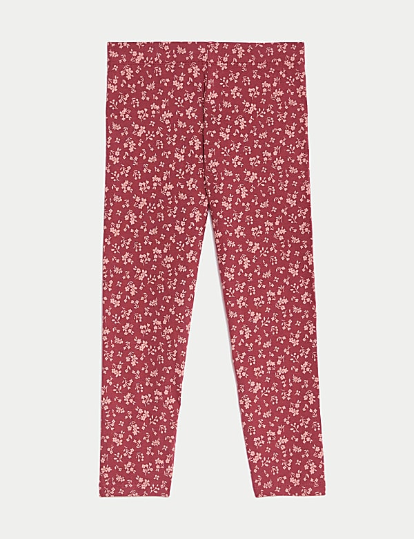 Leggings en coton &agrave; imprim&eacute; cerise (du 2 au 8 ans) - FR
