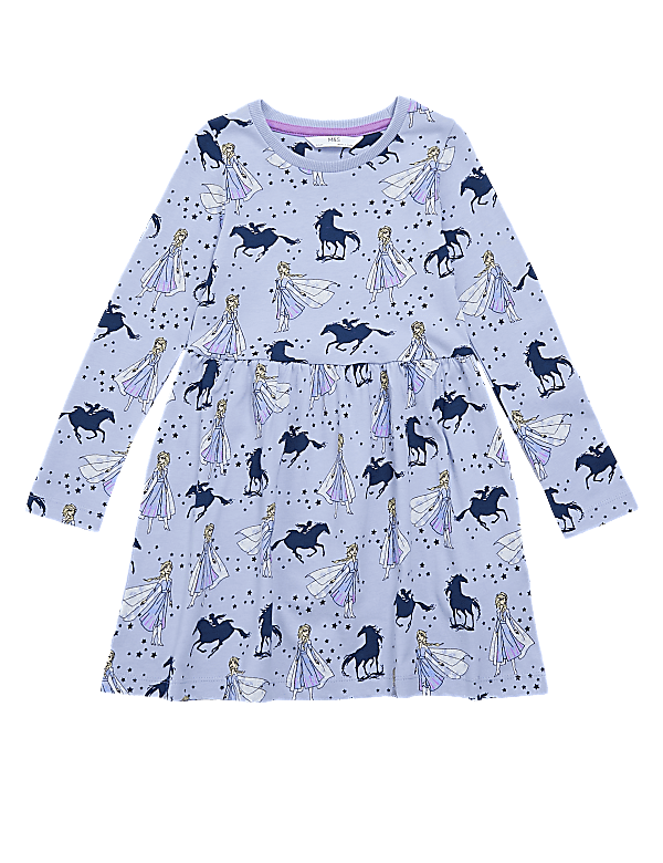 Pure Cotton Disney Frozen™ Print Dress