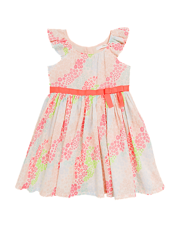 Cotton Floral Dress (2-7 Yrs)