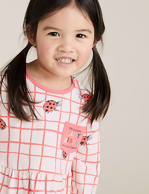 Pure Cotton Roald Dahl™ & NHM™ Ladybird Dress (2-7 Yrs)