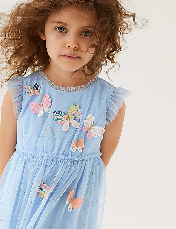 Chiffon Butterfly Dress (2-7 Yrs)