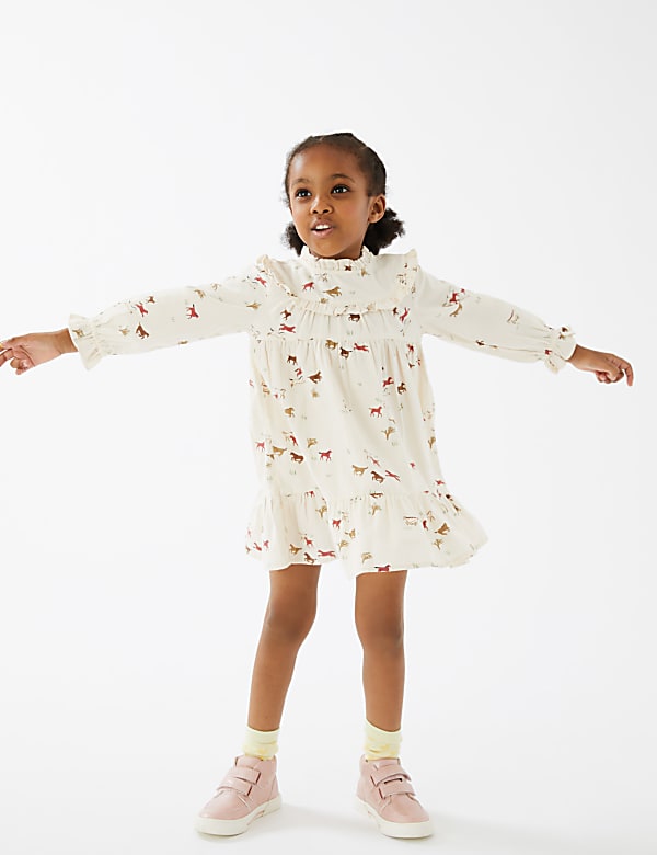 Pure Cotton Horse Print Dress