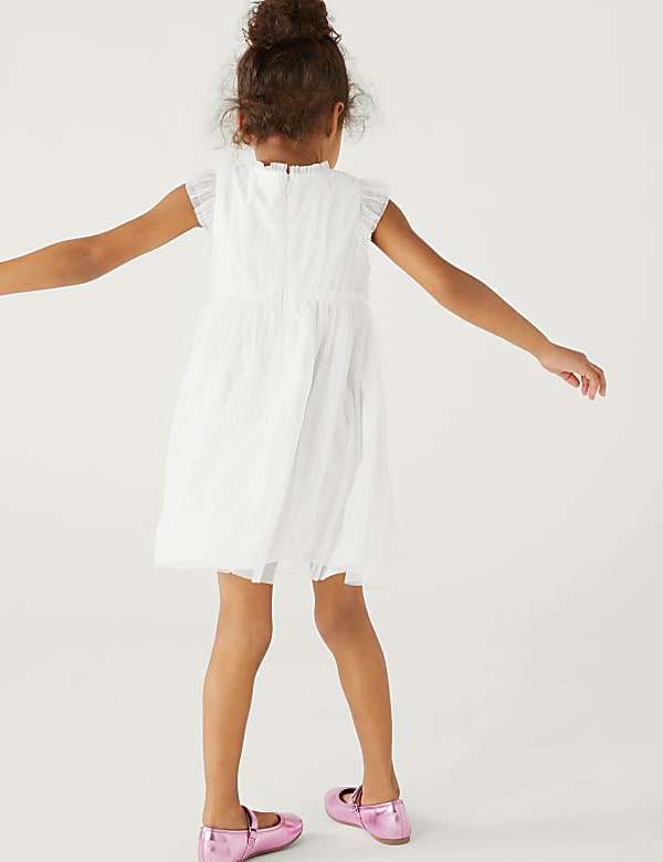 Butterfly Applique Tulle Dress