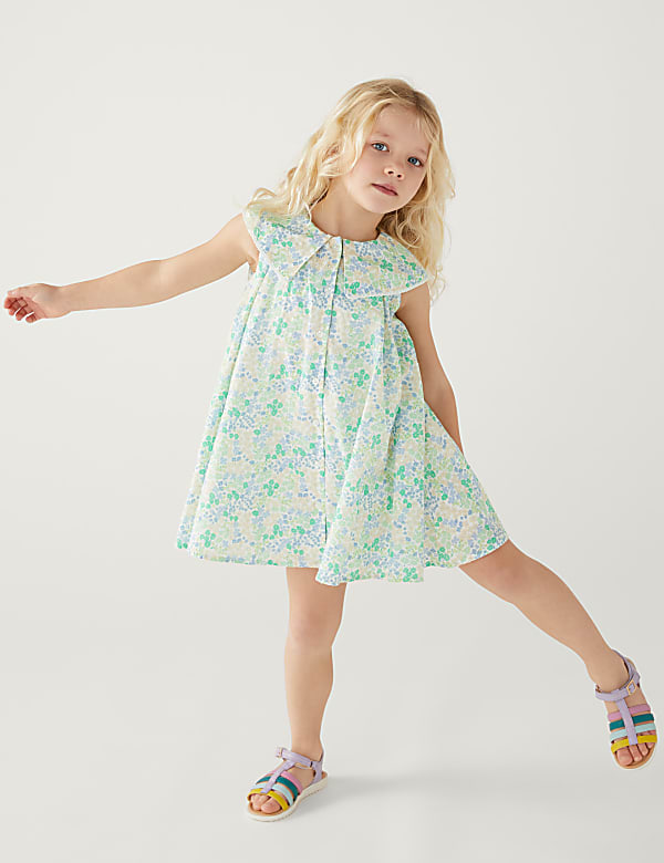 Pure Cotton Floral Dress