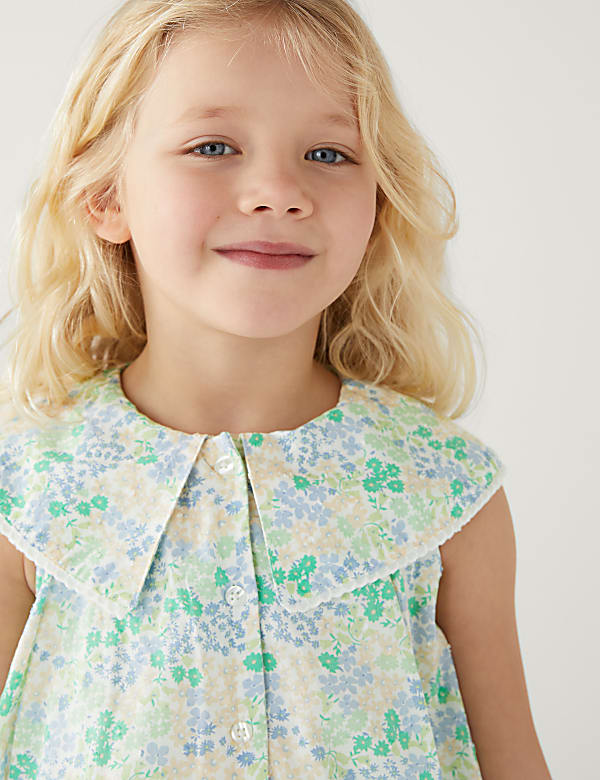 Pure Cotton Floral Dress