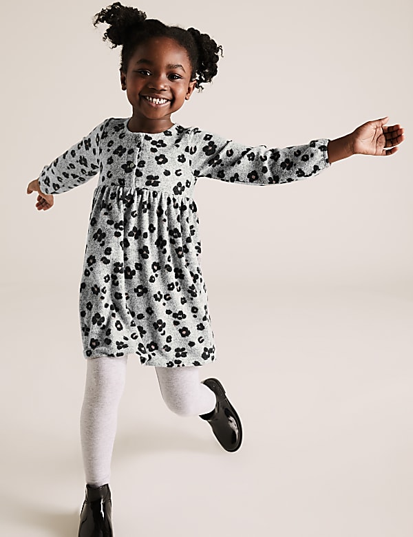Leopard print kids dress clearance
