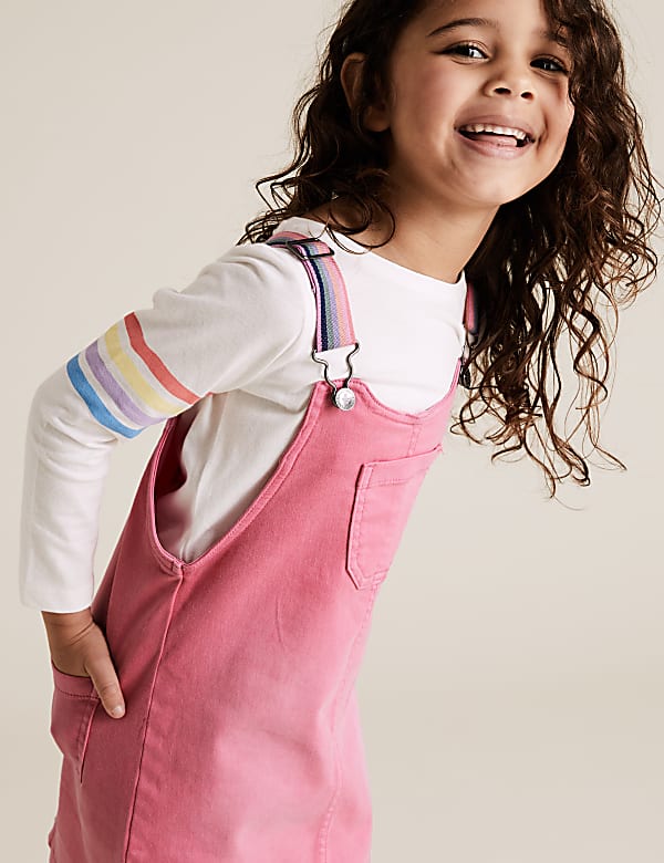 2 Piece Denim Pinafore Outfit (2-7 Yrs)