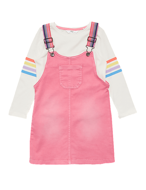 2 Piece Denim Pinafore Outfit (2-7 Yrs)