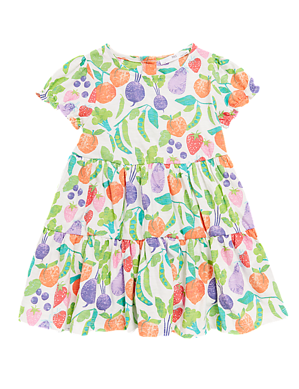 Pure Cotton Fruit Print Dress