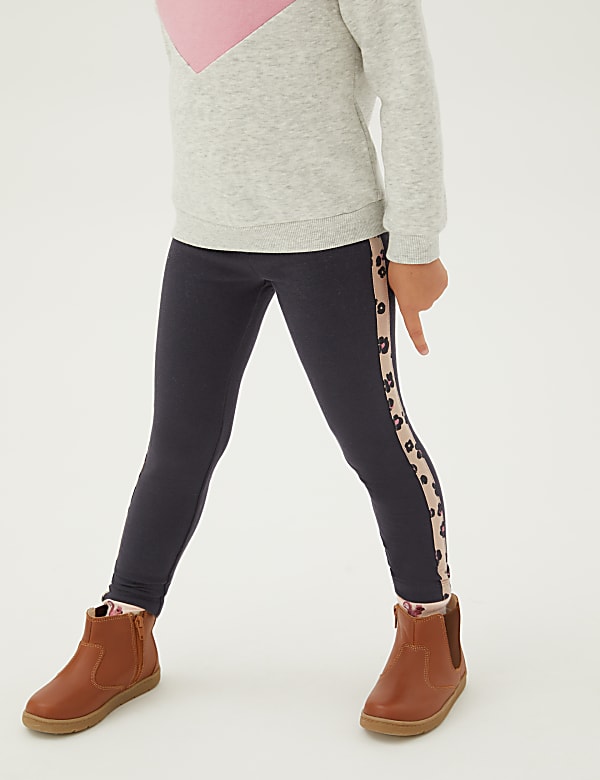 Cotton Rich Leopard Print Leggings (2-7 Yrs)