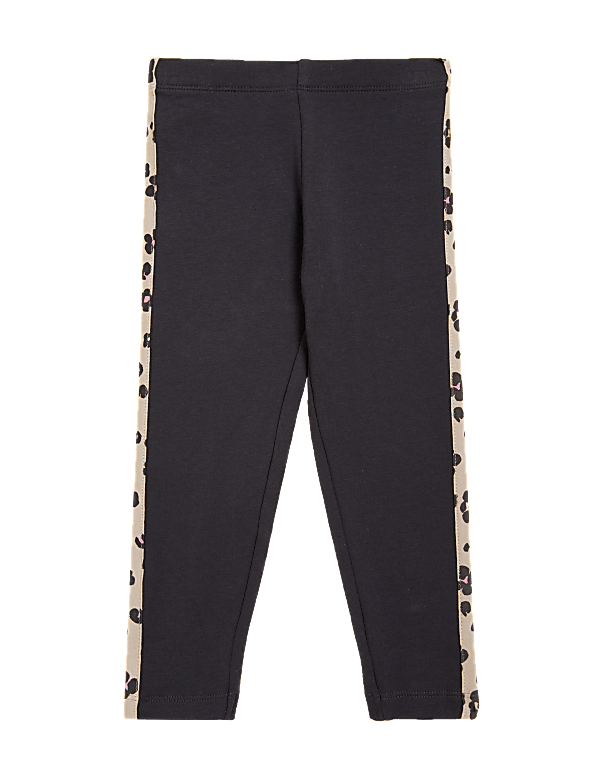 Cotton Rich Leopard Print Leggings (2-7 Yrs)