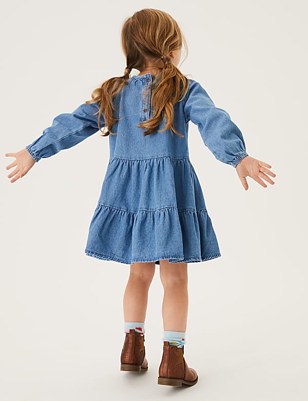 Denim Butterfly Dress (2-7 Yrs)