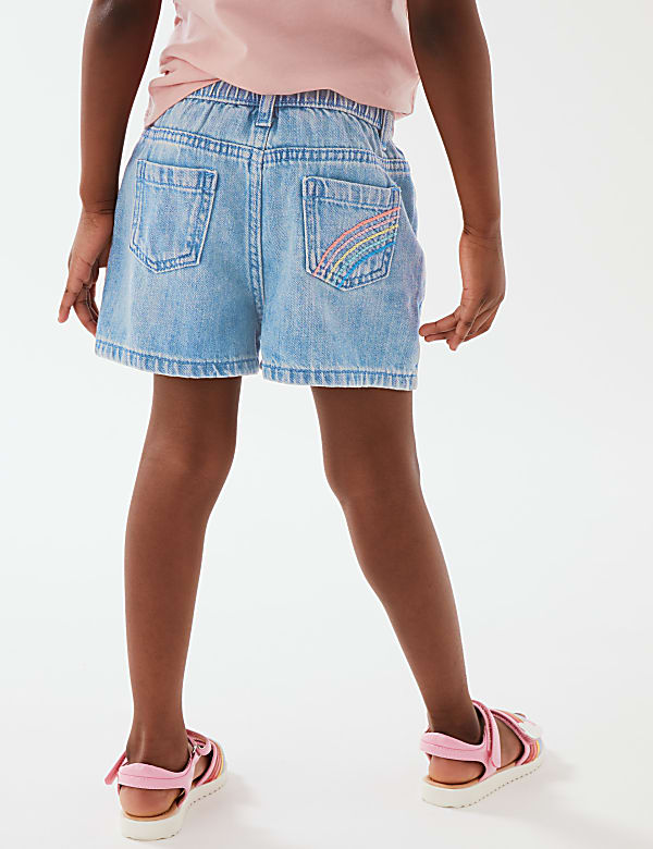 Denim Rainbow Shorts (2-7 Yrs)