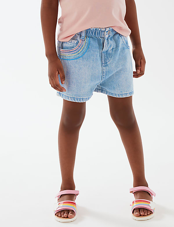 Denim Rainbow Shorts (2-7 Yrs)