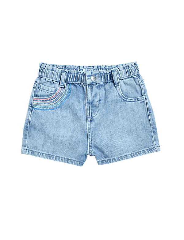 Denim Rainbow Shorts (2-7 Yrs)