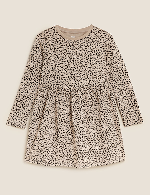 Pure Cotton Leopard Print Dress
