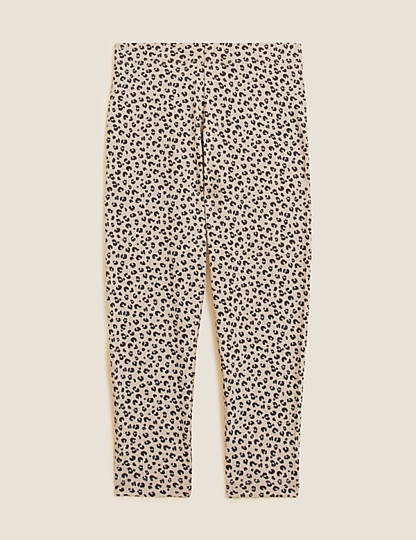 Cotton Rich Animal Print Leggings
