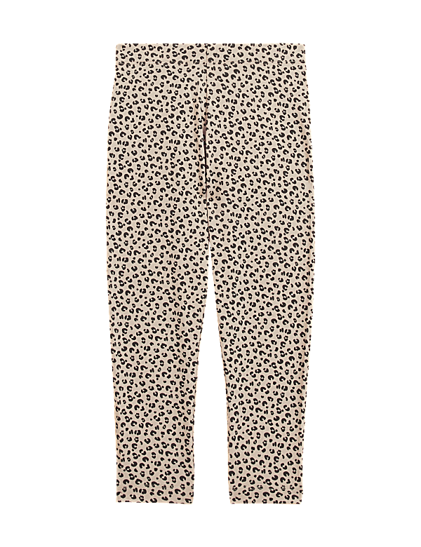 Cotton Rich Animal Print Leggings