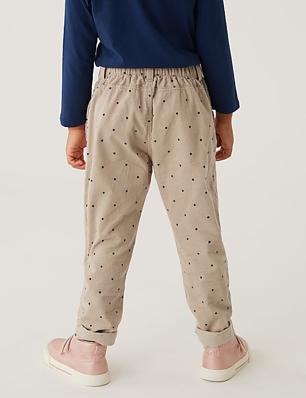 Pure Cotton Spotted Trousers