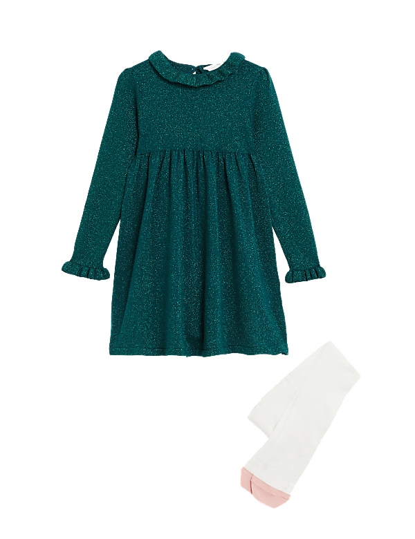 Glitter Dress and Tights