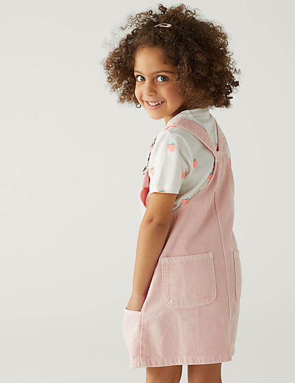 2pc Cotton Rich Strawberry Outfit