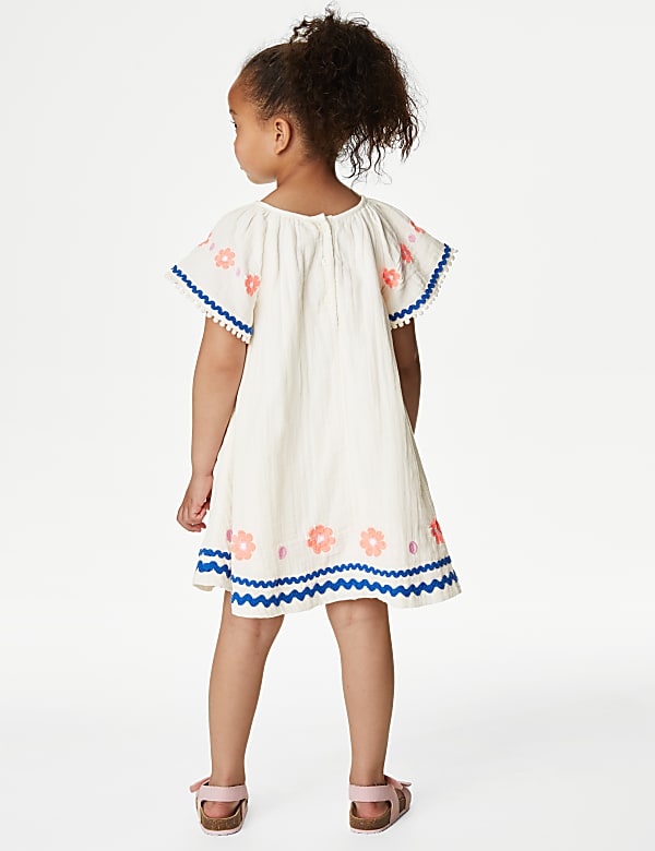 Pure Cotton Toucan Dress (2-8 Yrs)