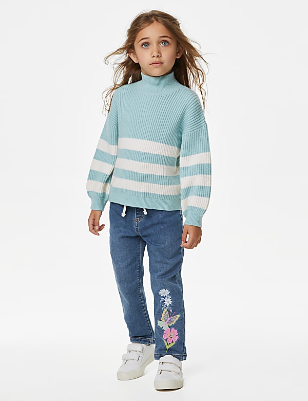 Regular Denim Butterfly Jeans (2-8 Yrs)