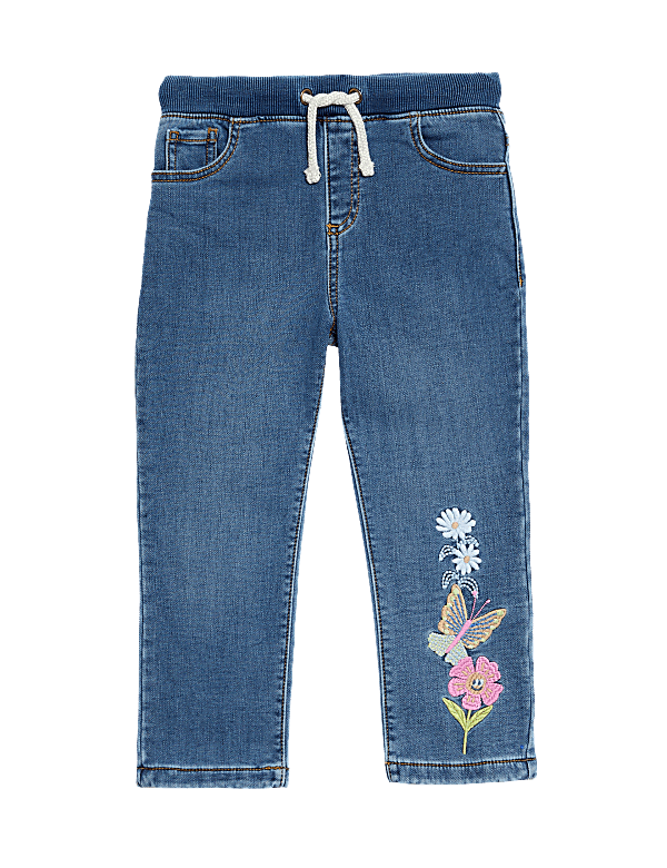 Regular Denim Butterfly Jeans (2-8 Yrs)